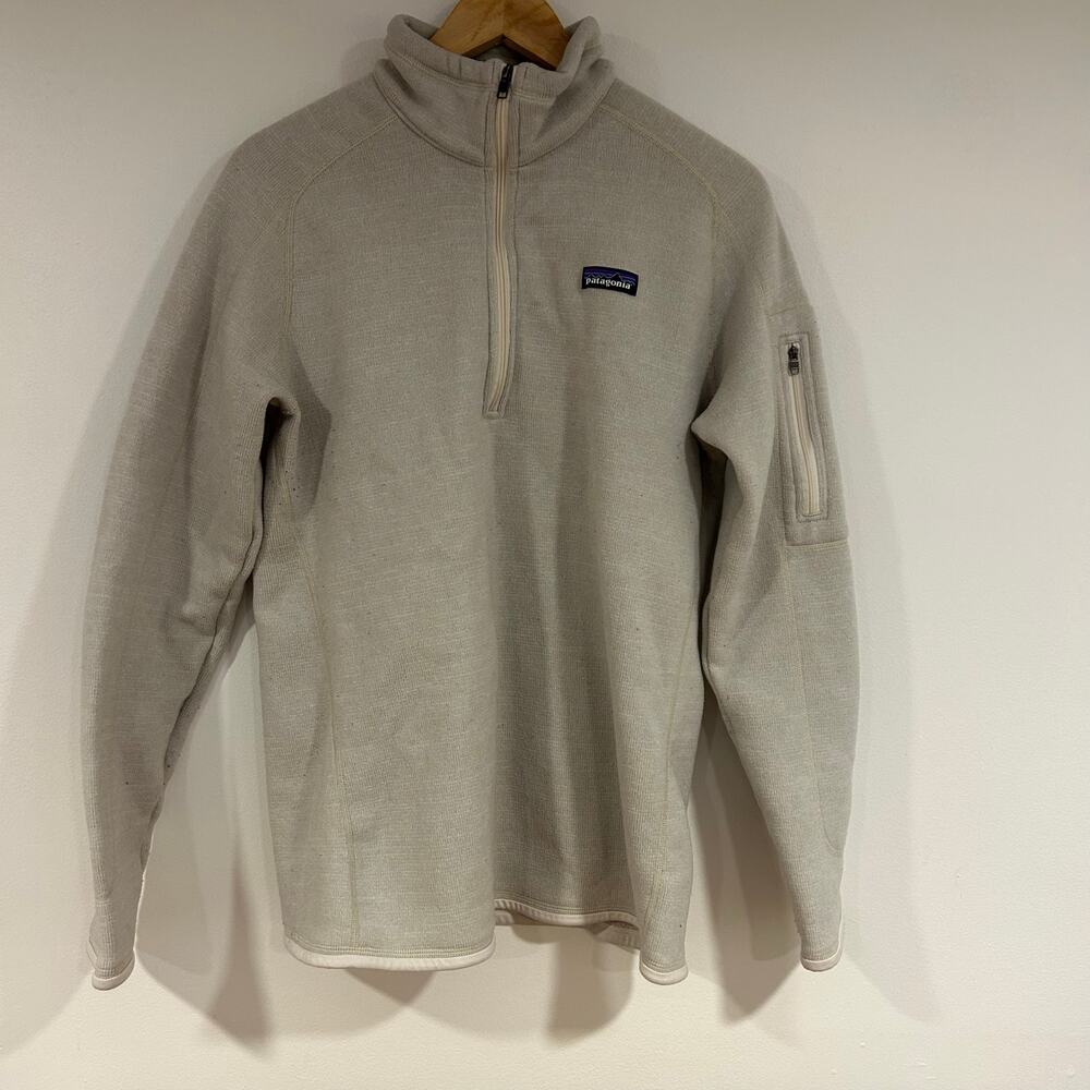 Patagonia Women's Half-Zip Better Sweater Pullover in Light Beige